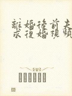 离婚后前夫哭着求复婚视频完整版