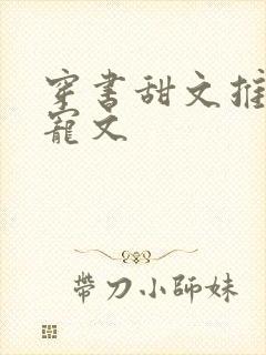 穿书甜文推荐甜宠文