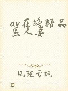 av在线精品一区人妻