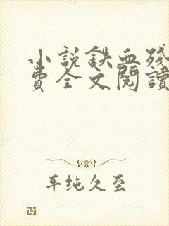 小说铁血残明免费全文阅读
