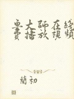 鲁大师在线看免费播放视频电视剧网