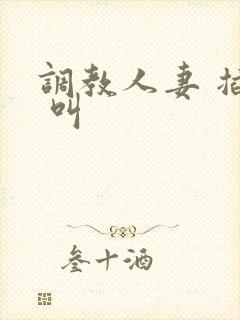 调教人妻 插入 叫封面