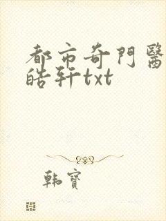 都市奇门医圣叶皓轩txt