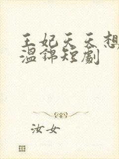 王妃天天想休夫温锦短剧