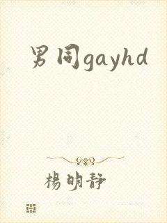 男同gayhd