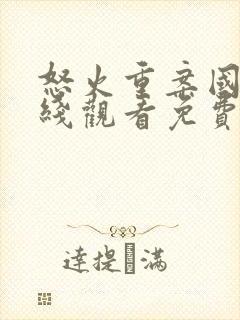 怒火重案国语在线观看免费完整版封面