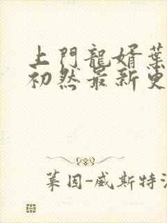 上门龙婿叶辰萧初然最新更新