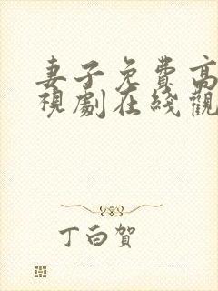 妻子免费高清电视剧在线观看韩剧封面