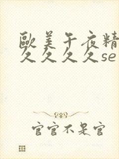 欧美午夜精品久久久久久se
