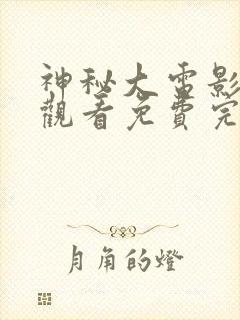 神秘大电影在线观看免费完整版高清