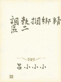 调教捆绑精品一区二