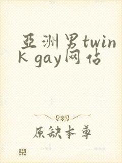 亚洲男twink gay网站