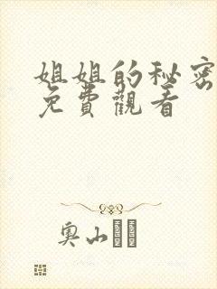 姐姐的秘密在线免费观看封面