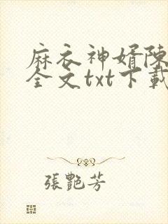麻衣神婿陈黄皮全文txt下载
