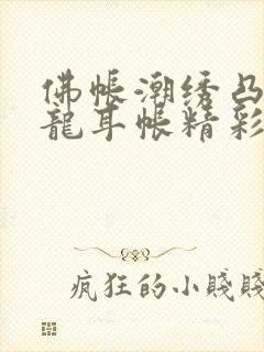 佛帐潮绣凸浮双龙耳帐精彩片段