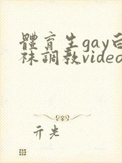体育生gay白袜调教video网站