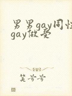 男男gay同性gay做受封面