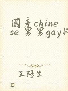 国产chinese 男男gay网站