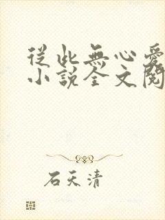 从此无心爱良夜小说全文阅读