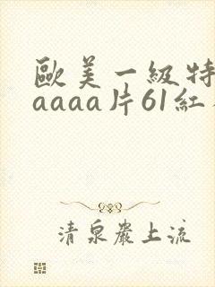 欧美一级特黄aaaaa片61红雀色约约