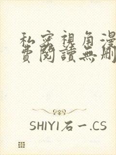 私密视角漫画免费阅读无删减版封面