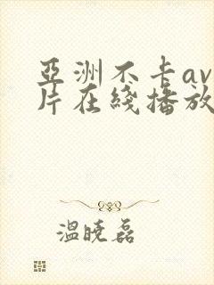 亚洲不卡av影片在线播放