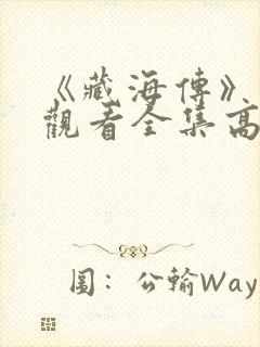 《藏海传》免费观看全集高清