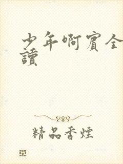 少年啊宾全文阅读