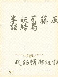 半妖司藤原著小说结局封面