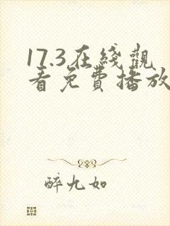 17.3在线观看免费播放电视剧