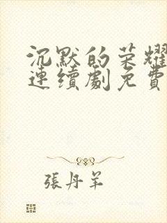 沉默的荣耀电视连续剧免费观看高清封面