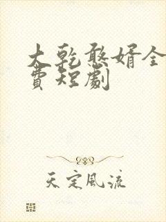 大乾憨婿全片免费短剧