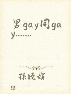 男gay同gay.......封面