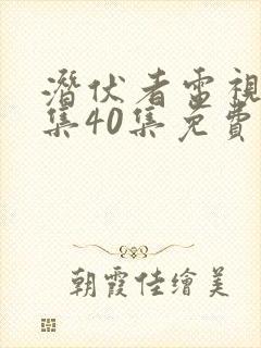 潜伏者电视剧全集40集免费观看谍战