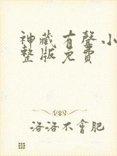 神藏有声小说完整版免费封面