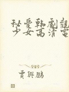秘爱韩剧观看,少女高清电视剧封面