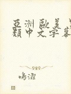 亚洲 欧美 另类中文字幕封面