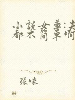 小说女尊:夫君都不简单啊完整版封面