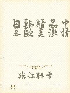 日韩精品中文字幕欧美激情