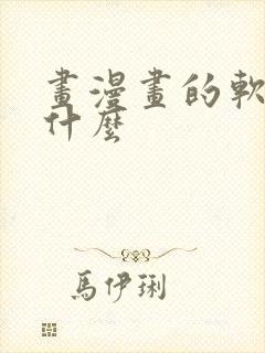 画漫画的软件有什么