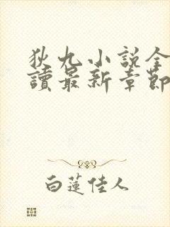 狄九小说全文阅读最新章节更新
