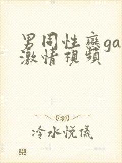 男同性恋gay激情视频