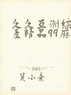 久久亚洲综合国产精品99麻豆封面
