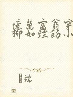 亿万富翁穿越成柳如烟的小说叫什么