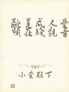 欧美成人爱爱视频在线观看