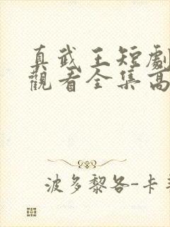 真武王短剧免费观看全集高清