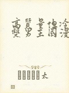 高质量但冷门的双男主国漫封面