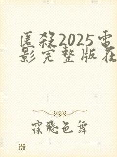 匿杀2025电影完整版在线观看高清封面
