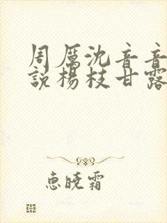 周厉沈音音的小说杨枝甘露笔趣阁
