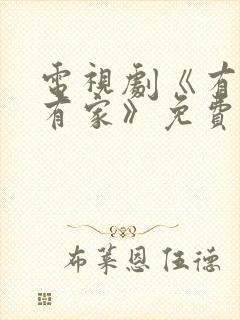 电视剧《有你才有家》免费观看